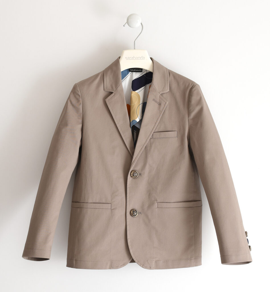 Giacca elegante bambino con spilla La Lucciola Abbigliamento